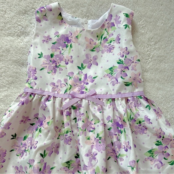 Bonnie Jean Lavender Floral Dress - Picture 4 of 8